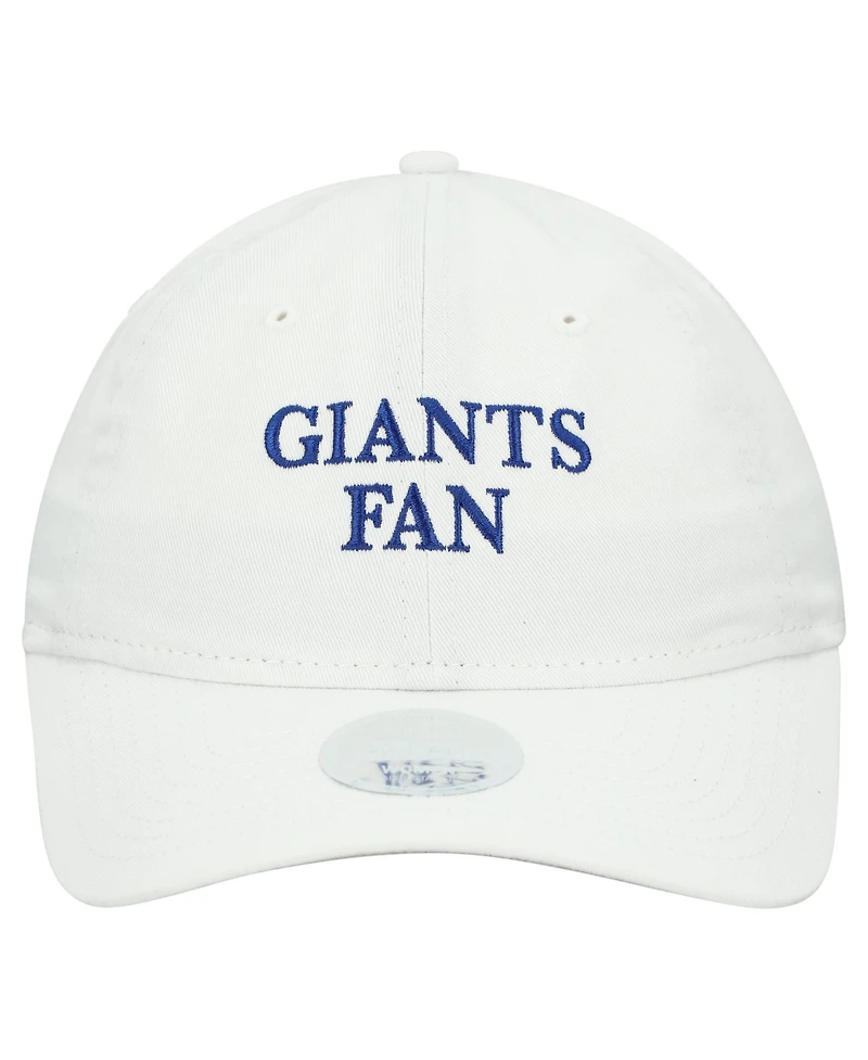 New Era Women's White New York Giants Team Fan 9TWENTY Adjustable Hat