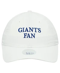 New Era Women's White New York Giants Team Fan 9TWENTY Adjustable Hat