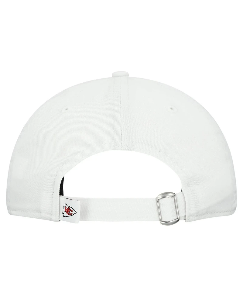 New Era Women's White Kansas City Chiefs Team Fan 9TWENTY Adjustable Hat