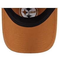 New Era Men's Brown Pittsburgh Steelers Stamp 9TWENTY Adjustable Hat
