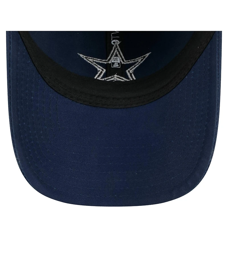 New Era Men's Navy Dallas Cowboys Stamp 9TWENTY Adjustable Hat