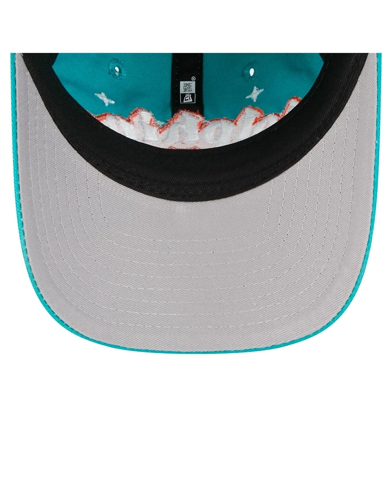 New Era Big Girls Aqua Miami Dolphins Cheer 9TWENTY Adjustable Hat