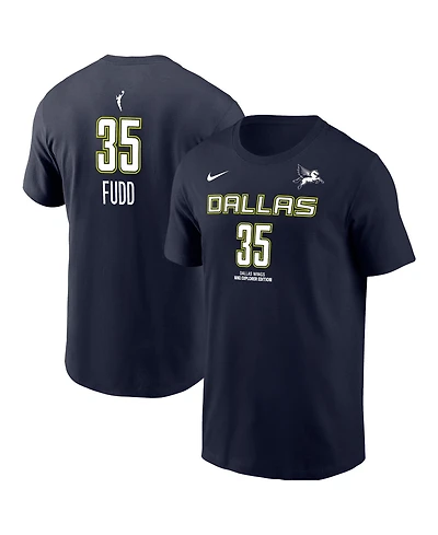 Nike Men's Azzi Fudd Navy Dallas Wings Explorer Edition Name Number T-Shirt