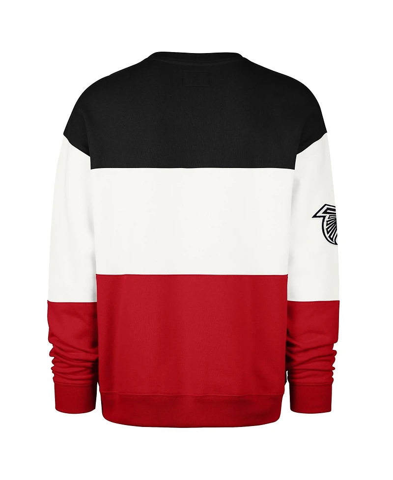 '47 Brand Men's White Atlanta Falcons Sundays Breeze By Maximalist Sweatshirt
