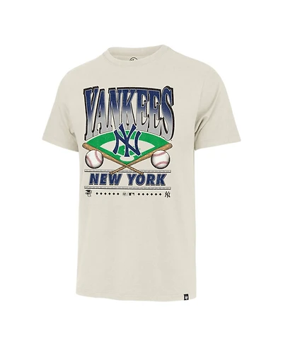 '47 Brand Men's Tan New York Yankees Straight Shot Two Franklin T-Shirt
