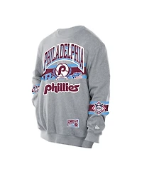 New Era Men's Gray Philadelphia Phillies Sport Classics Sweatshirt
