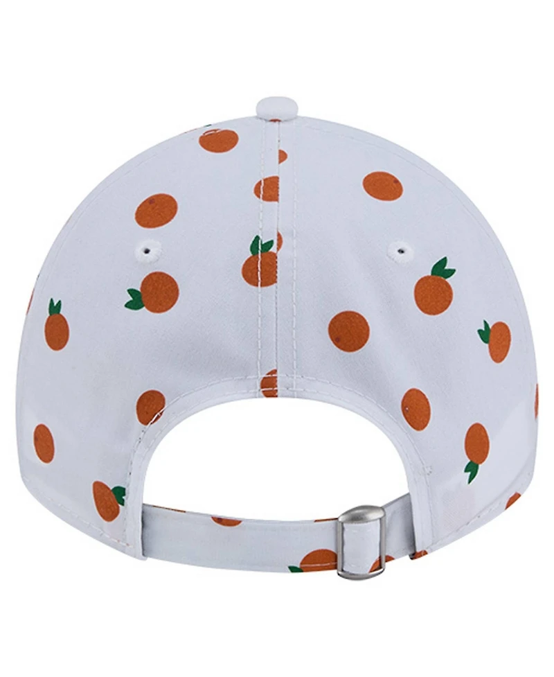 New Era Women's White Miami Dolphins Fruit Pattern 9TWENTY Adjustable Hat