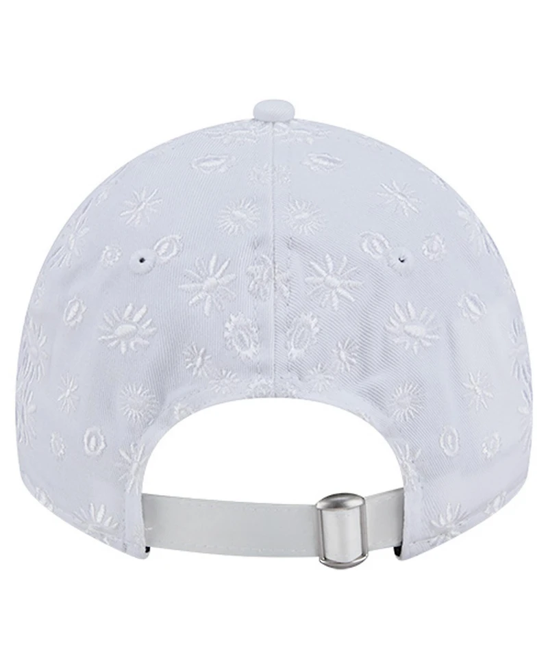 New Era Women's White Las Vegas Raiders Floral 9TWENTY Adjustable Hat