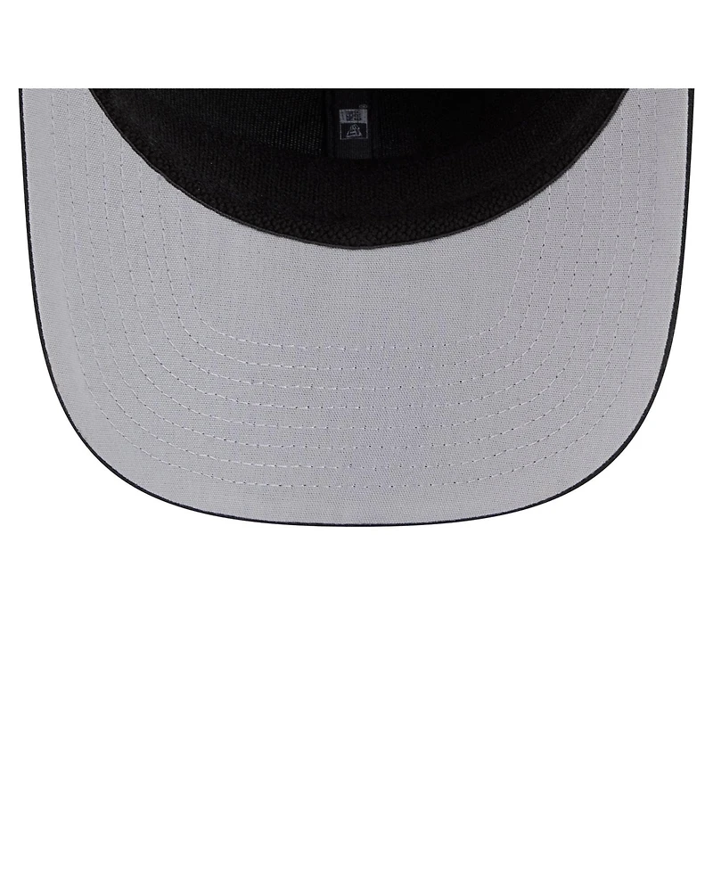 New Era Men's Black Chicago Cubs Tonal Camo 9SEVENTY Stretch-Snap Hat