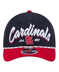 New Era Men's Navy/Red St. Louis Cardinals Team Loyal 9FORTY M-Crown Adjustable Hat