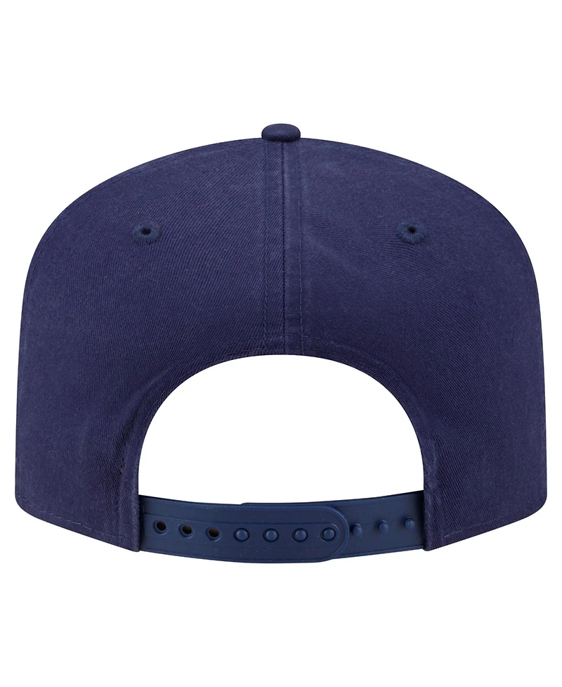 New Era Men's Navy Tampa Bay Rays Stacked 19TWENTY Adjustable Hat