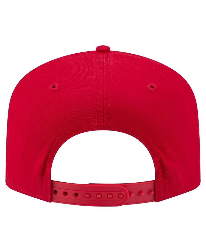 New Era Men's Red Philadelphia Phillies Stacked 19TWENTY Adjustable Hat