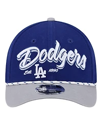 New Era Men's Royal/Gray Los Angeles Dodgers Team Loyal 9FORTY M-Crown Adjustable Hat