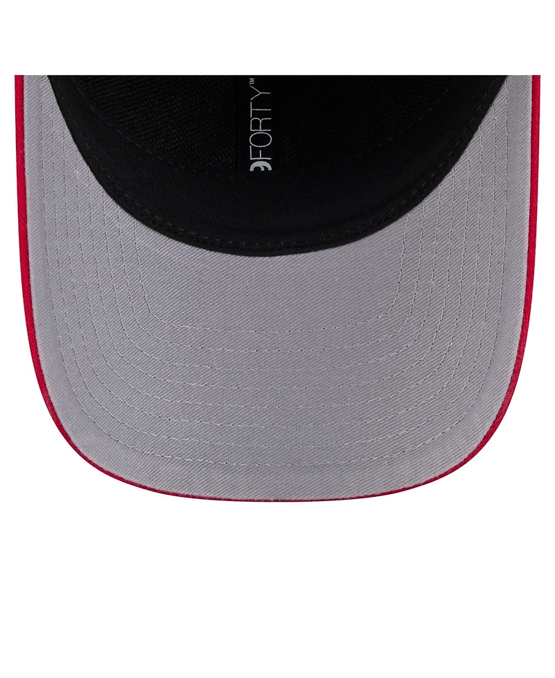 New Era Men's Navy/Red Atlanta Braves Team Loyal 9FORTY M-Crown Adjustable Hat
