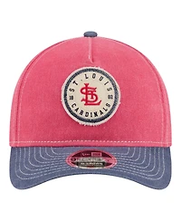 New Era Men's Red/Navy St. Louis Cardinals Felt M-Crown 9FORTY Adjustable Hat
