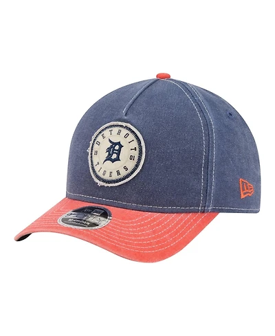 New Era Men's Navy/Orange Detroit Tigers Felt M-Crown 9FORTY Adjustable Hat