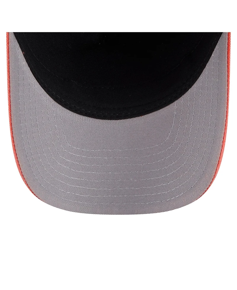 New Era Men's Black/Orange Baltimore Orioles Felt M-Crown 9FORTY Adjustable Hat