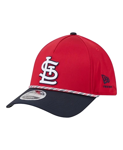 New Era Men's Red/Navy St. Louis Cardinals Rope M-Crown A-Frame 39THIRTY Flex Hat