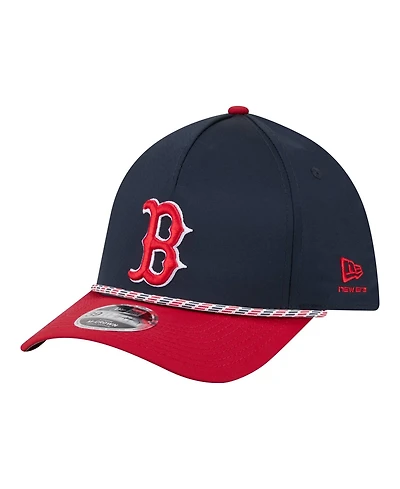 New Era Men's Navy/Red Boston Red Sox Rope M-Crown A-Frame 39THIRTY Flex Hat