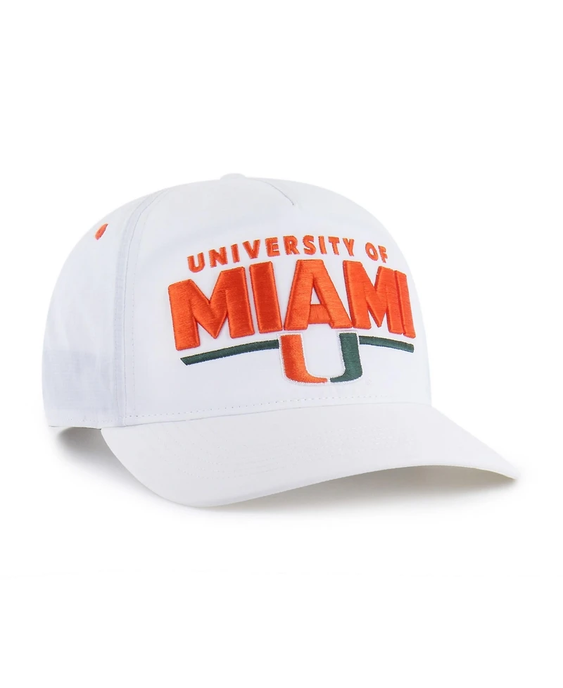 '47 Brand Men's and Women's White Miami Hurricanes brr° Expressway Hitch Adjustable Hat