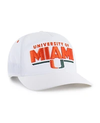 '47 Brand Men's and Women's White Miami Hurricanes brr° Expressway Hitch Adjustable Hat