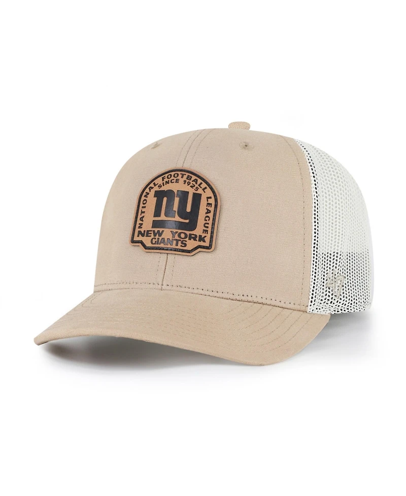 '47 Brand Men's Khaki New York Giants Bonehide Trucker Adjustable Hat