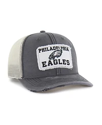 '47 Brand Men's Charcoal Philadelphia Eagles Egremont Well-Worn Adjustable Trucker Hat