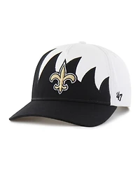 47 Brand Men's White New Orleans Saints Jagged Hitch Adjustable Hat