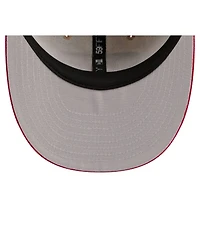 New Era Men's Natural/Scarlet San Francisco 49ers Pre-Curved Twine 59FIFTY Fitted Hat