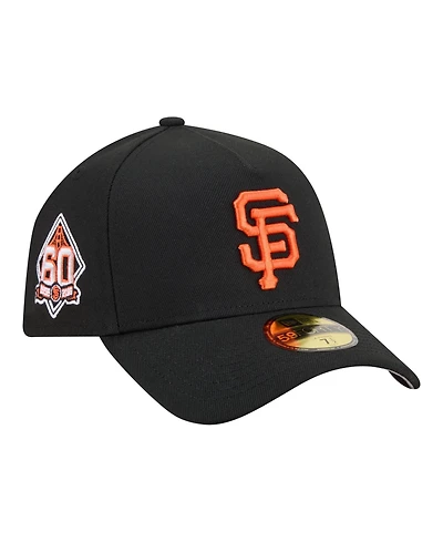 New Era Men's Black San Francisco Giants A-Frame 59FORTY Fitted Hat