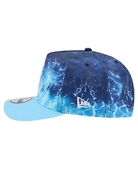 New Era Men's Light Blue New York Mets Deep Water Pre-Curved 9FIFTY A-Frame Snapback Hat