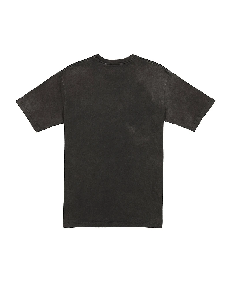 New Era Men's Black Los Angeles Dodgers Lightning Round Mineral Wash T-Shirt