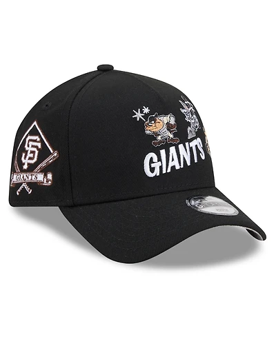 New Era Big Boys and Girls Black San Francisco Giants Looney Tunes A-Frame 9FORTY Adjustable Hat