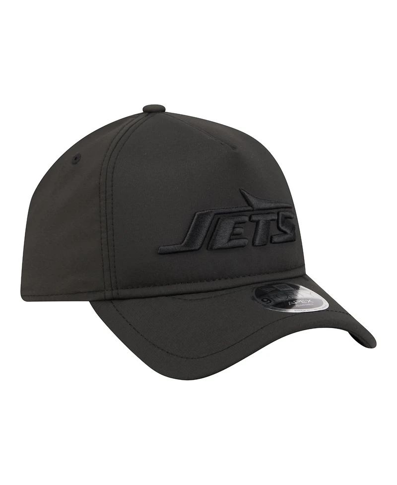 New Era Men's Black New York Jets Apex 9FORTY Adjustable Hat