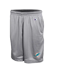 Champion Men's Gray Miami Dolphins Classic Mesh Shorts