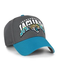 '47 Brand Men's Charcoal Jacksonville Jaguars Split Block Mvp Adjustable Hat