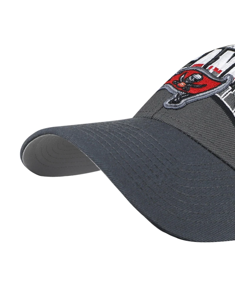 '47 Brand Men's Charcoal Tampa Bay Buccaneers Split Block Mvp Adjustable Hat