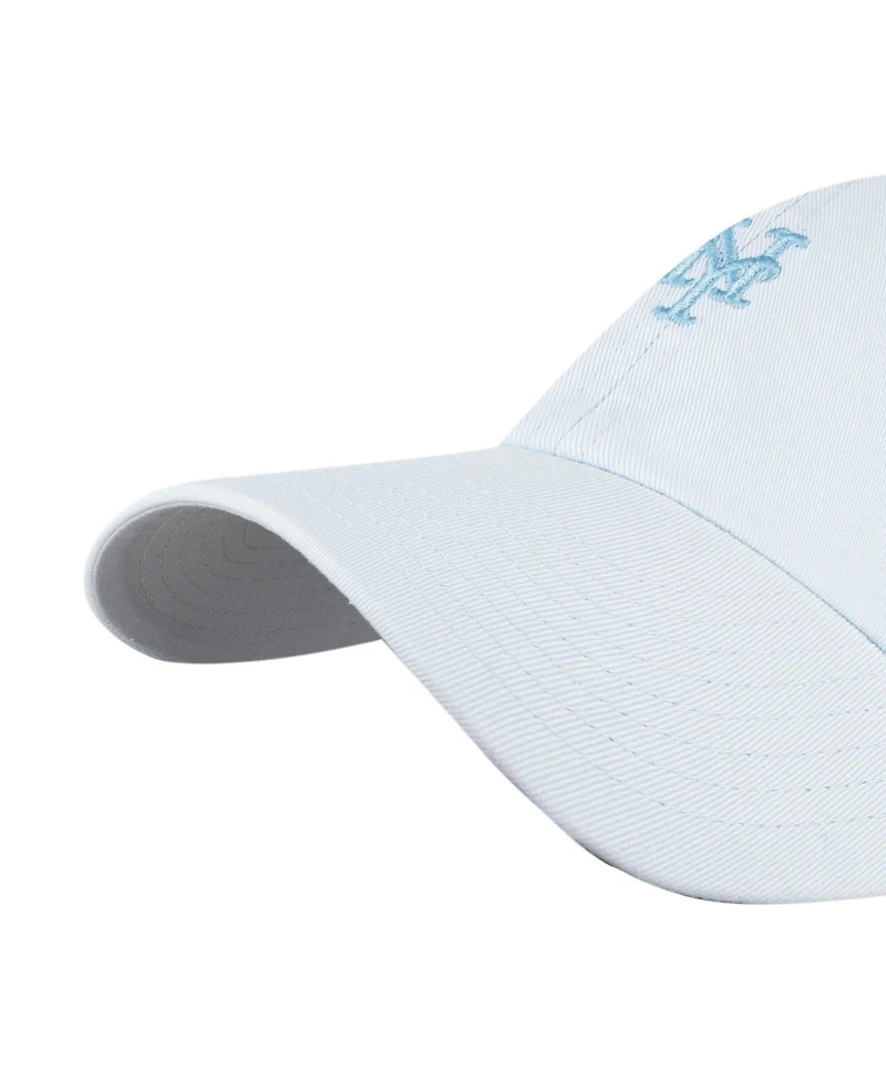 47 Brand Men's and Women's Light New York Mets Pastel Clean Up Adjustable Hat