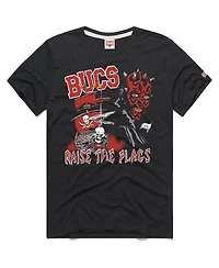 Homage Men's and Women's Charcoal Tampa Bay Buccaneers Star Wars x Nfl Tri-Blend T-Shirt