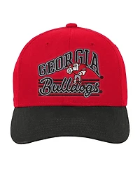 Outerstuff Big Boys and Girls Red/Black Georgia Bulldogs Dad Unstructured Adjustable Hat