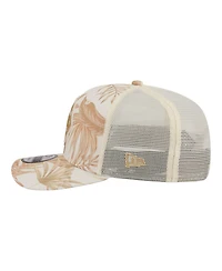New Era Men's Tan San Diego Padres Tonal Palm Coolera 9SEVENTY Adjustable Trucker Hat