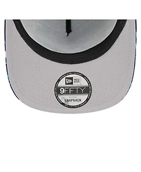 New Era Men's Navy Houston Texans Palm Print A-Frame 9FIFTY Snapback Hat