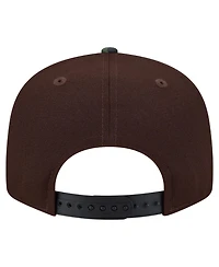 New Era Men's Dark Brown Miami Dolphins Burnt Wood Camo 9FIFTY Snapback Hat