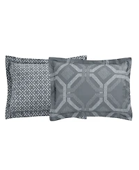 Macy's Darien Geo Reversible Microfiber 8-piece Comforter Set