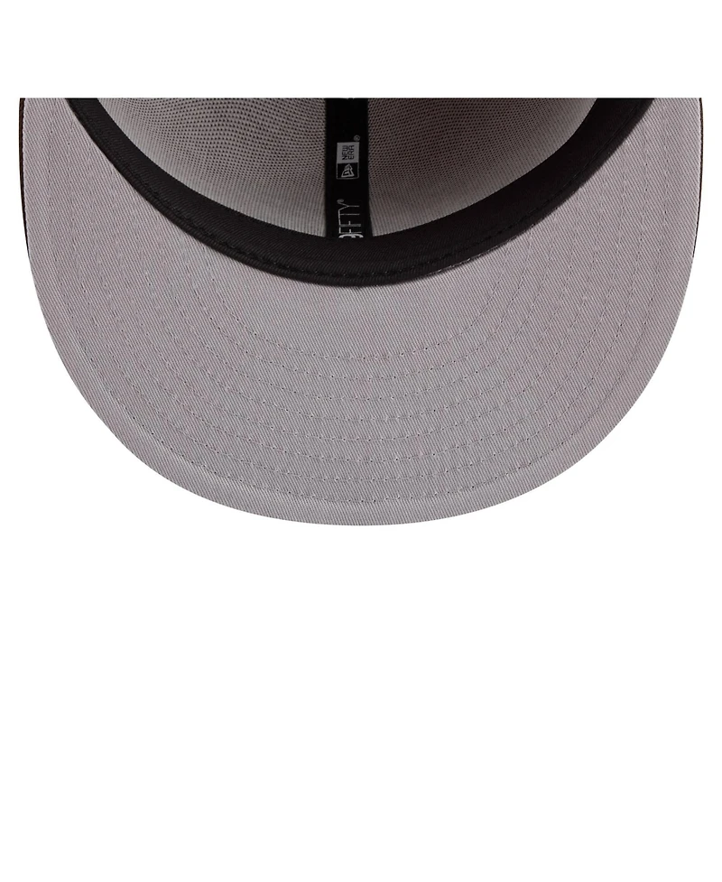 New Era Men's Light Brown/Dark Brown Miami Dolphins Two-Tone Walnut 59FIFTY Fitted Hat