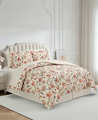 Macy's Helena Floral Reversible Microfiber 8-piece Comforter Set