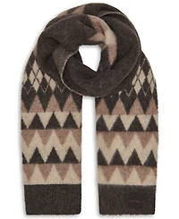 Calvin Klein Women's Argyle Fair Isle Pattern Scarf