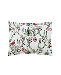 Macy's Holiday Pine Cardinal Reversible Microfiber 3-piece Comforter Set