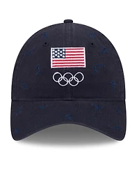 New Era Men's Navy Team Usa Pictogram 9TWENTY Adjustable Hat