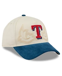 New Era Men's Stone Texas Rangers Western Stitch 9FORTY A-Frame Adjustable Hat